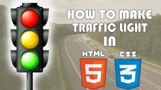 How to make a traffic light in html and css || html and css mini project