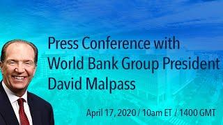 World Bank Live: Press Conference with President David Malpass