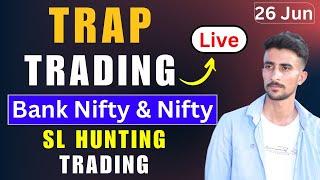 Live Bank Nifty 26 Jun 2024  || Live Trading Option Trading || Bank Nifty Live Trading || Live Trade