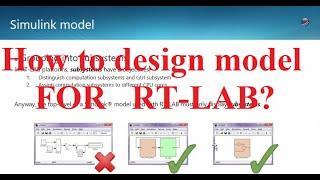 How to design model for RT LAB??