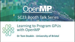 Learning to Program GPUs with OpenMP