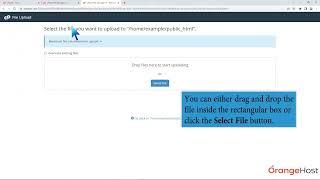 How to upload files via the cPanel File Manager with OrangeHost