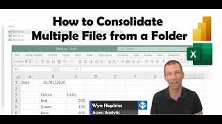 Combining Multiple Files from a folder using Power Query in Excel or Power BI ( ️see description )