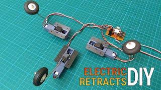 Making Retractable Landing Gear for RC Model Airplanes. DIY Electric Retract