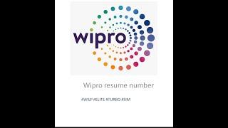 How to find wirpo resume number || #Wilp #Elite #SIM #Turbo || placement || Wipro placements