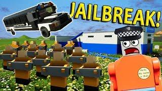 LEGO JAILBREAK POLICE CHALLENGE! - Brick Rigs Multiplayer Challenge Gameplay - Lego Cops & Robbers