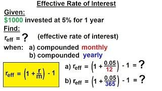 Business Math - Finance Math (8 of 30) Effective Rate of Interest