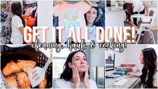 GET IT ALL DONE WITH ME! | Cleaning, Target Haul, & Cooking!