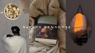 cozy fall beginnings  (homebody, books & rainy days studying)
