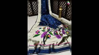 Silver Zari |  MUNIYA PAITHANI |  Rs. 1800 Only