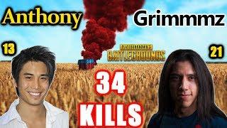 PUBG - Grimmmz & Anthony Kongphan - 34 KILLS #DUO - PLAYERUNKNOWN'S BATTLEGROUNDS