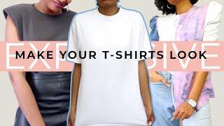 10 Upcycles to Make Your T-Shirts Look Expensive! | Designer Thrift Flips