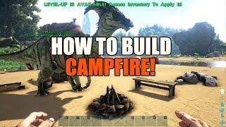 How to build/craft a Campfire - ARK: Survival Evolved - PS4 & XBOX ONE