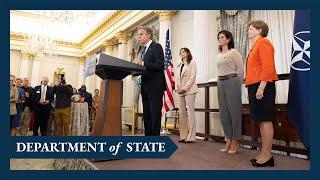 Secretary Blinken delivers remarks at the NATO Women, Peace and Security Reception