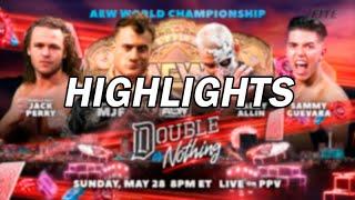 MJF vs. Darby Allin vs. Jack Perry vs. Sammy Guevara | Double Or Nothing 2023 | Highlights |