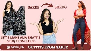 Shrug From a saree | Easha sahu