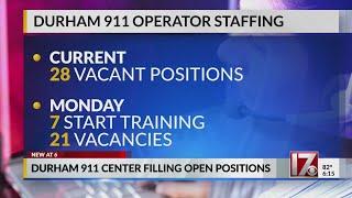 Durham works to fill open 911 center positions