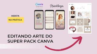 Super Pack Canva Psicóloga - artes profissionais prontas e editáveis no canva