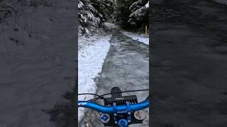 I crashed my Surron on a patch of ice 