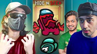 HIDE AND SEEK with HIMLANDS FRIENDS in AMONG US *(crazy gameplay)*