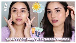 *The Perfect* MAKEUP TUTORIAL FOR OILY ACNEPRONE SKIN | SOFT MATTE MAKEUP FOR SUMMER