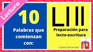 Palabras que comienzan con Ll. Aprende a leer ya!