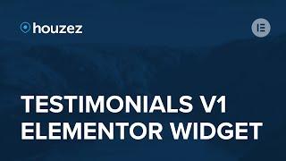 Houzez - Testimonials v.1 - Elementor Widget