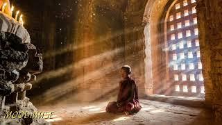 Meditation prayer of the Buddha Peace, peace, clarity of the soul in the prayer of the Buddha