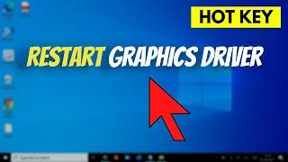 How to Restart Your Graphics Driver in Windows 10 11 in one Sec | single key trick