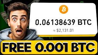 Earn Free 0.001 BTC Automatically | Free Bitcoin Earning Site 2024 | without investment