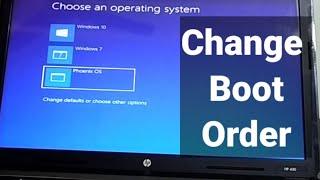 How to change default Boot Order