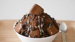 Chocolate Bingsu // Korean shaved ice (no machine)