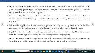 LLB CONSTITUTIONAL LAW-  THE RULE OF LAW-