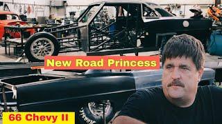 Street Outlaws: no prep kings star Larry Larson's New Road Princess '66 Chevy II' for season 7