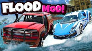 RANDOM PARTS MOD But it's During a FLOOD in Italy in BeamNG Drive!
