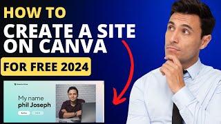 How to create a website on Canva | Canva website design Tutorial