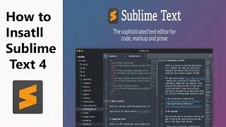How to install sublime text 4 in Ubuntu and Linux  Sublime Text  Best text editor for Linux  WCoding
