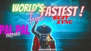 World Fastest Beat Sync Montage vishal 999 | Khairiyat x Pal Pal Dil Ke Paas  Remix | FF VISHAL999