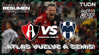 Resumen y goles | Atlas vs Rayados | Grita México BBVA AP2021 - 4tos Vuelta | TUDN