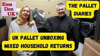 Unboxing a UK Returns Pallet - Mixed Household - Look At What We Got? - UK eBay Resellers