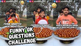 Full Video Of Funny GK Question Challenge For Hot Gulab Jamun  | Sahil Khan & Team | #gkchallenge