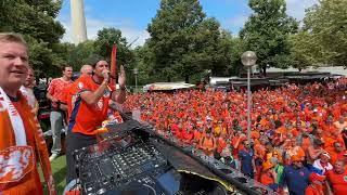 Dutch Fanwalk München Olympiapark Warmup 02.07.2024