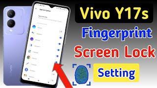 Vivo y17s fingerprint screen lock | fingerprint lock setting in Vivo y17s | fingerprint sensor