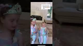Big brother and 3 little sisters. Cutest video!