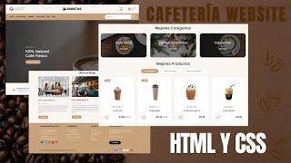 Cómo hacer un sitio web de Cafetería responsive con HTML - CSS | PARTE 1 | Desde cero