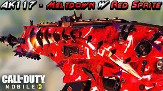 AK117 MELTDOWN LEGENDARY BLUEPRINT WITH RED SPRITE CAMO LOOK INSANE in COD MOBILE | Season 7 of CODM