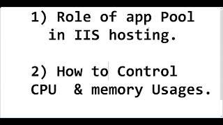 IIS Application Pool