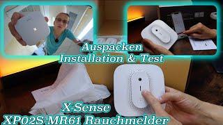 Sense XP02S-MR61 Smoke Detector - Unpacking Installation and Testing