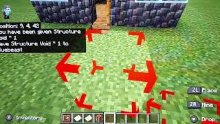 how to make ghost block in bedrock/nintendo edition