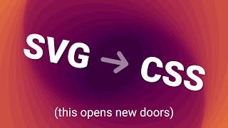 Turning SVG into CSS is magic